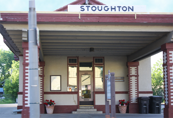 Stoughton, Wisconsin train station.