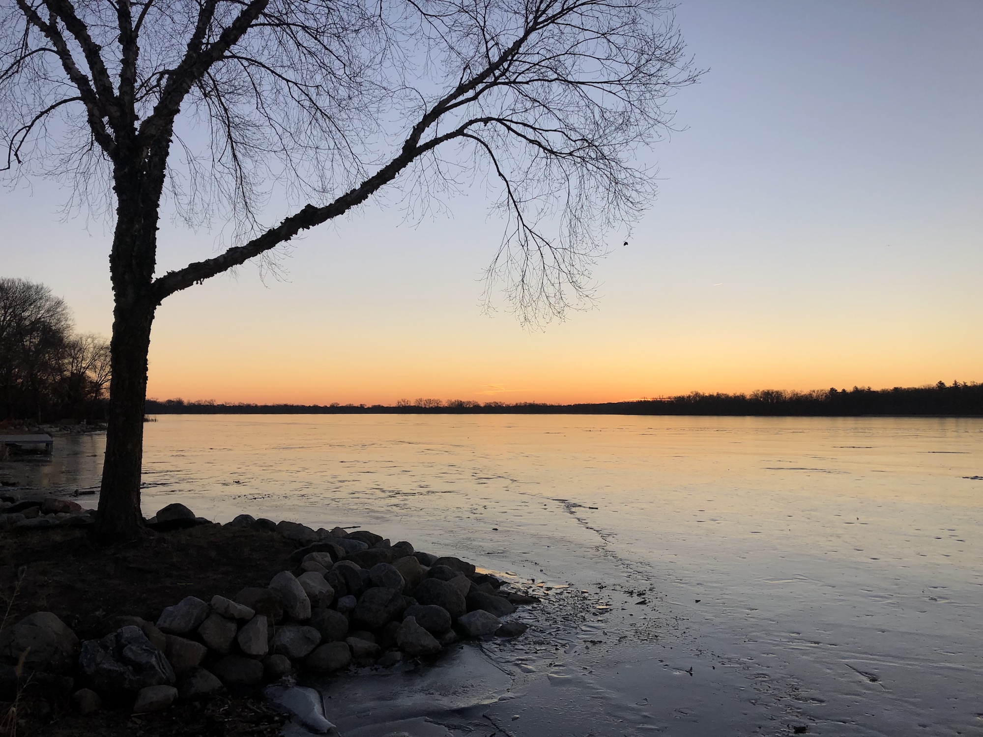 Lake Wingra on December 24, 2018.