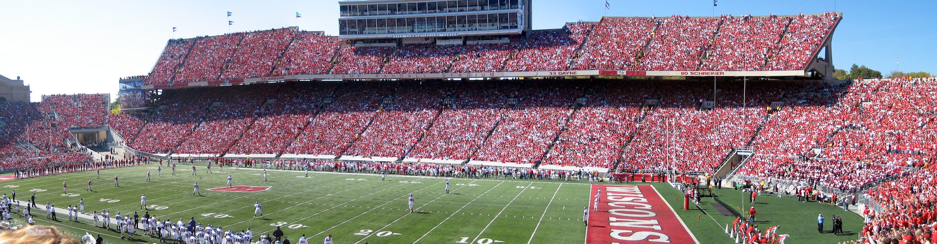 Camp Randall on football Saturday in Madison, Wisconsin.