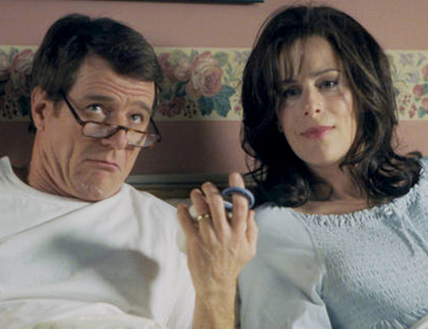 Jane Kaczmarek with Bryan Cranston in Malcolm in the Middle.
