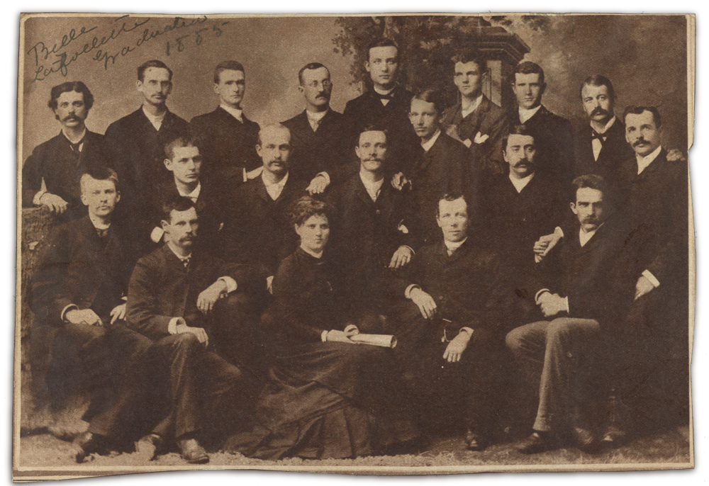 Belle Case at University of Wisconsin Law School in 1885.