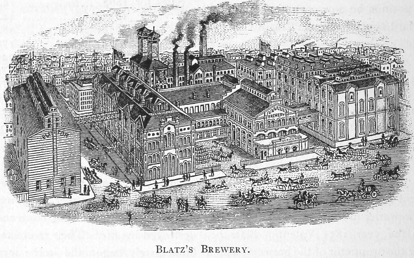 The Blatz Brewery in Milwaukee in 1886.