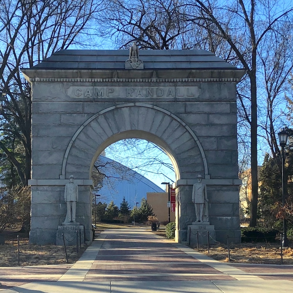 Camp Randall Memorial Arch.