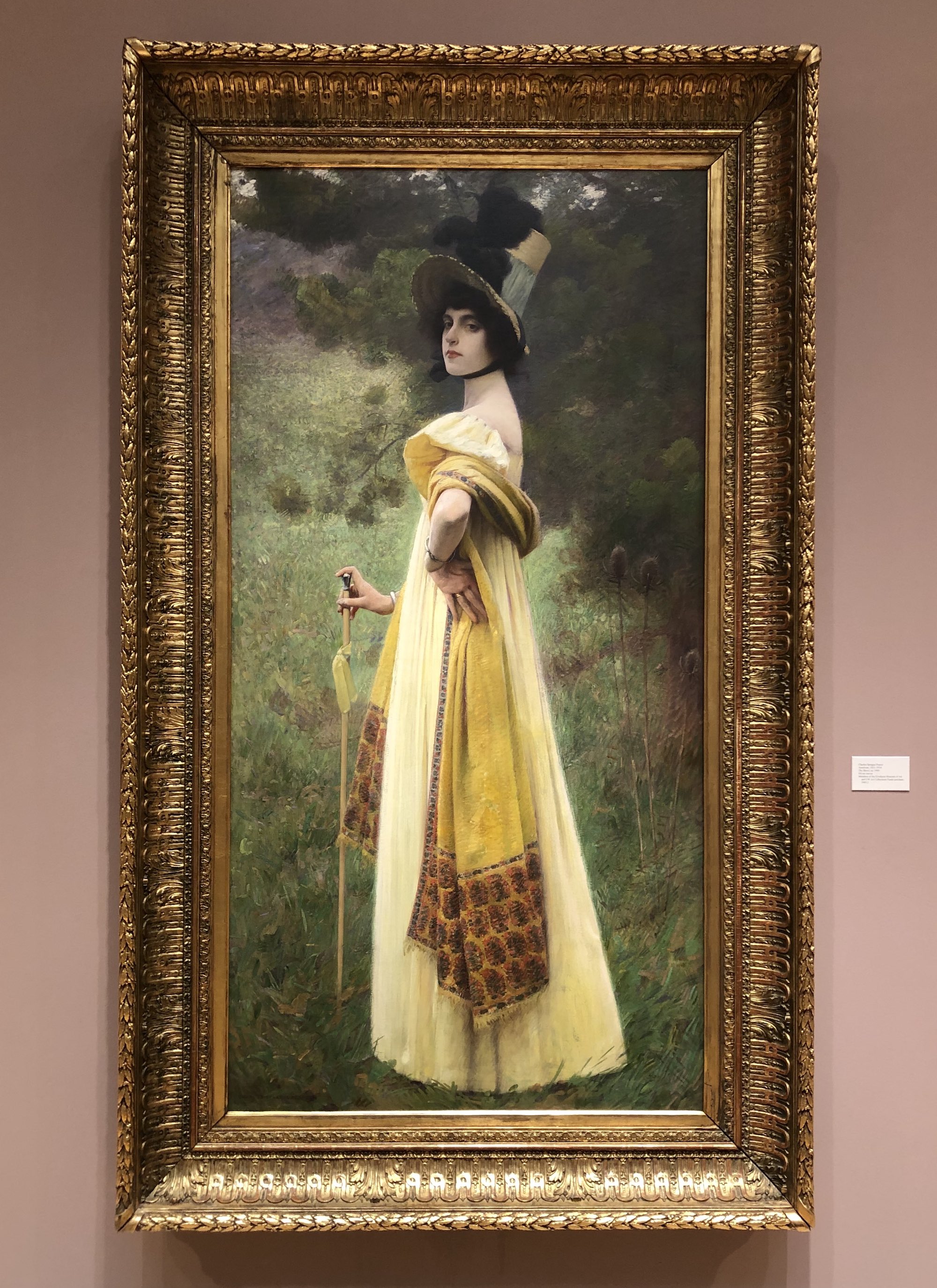 The Shawl painting by Charles Sprague Pearce at the Chazen Museum of Art.