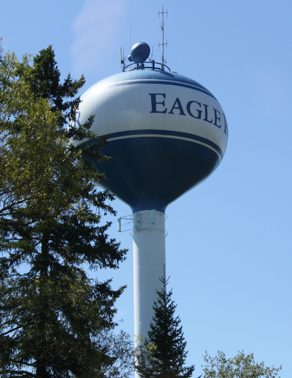 Eagle River, Wisconsin watertower.