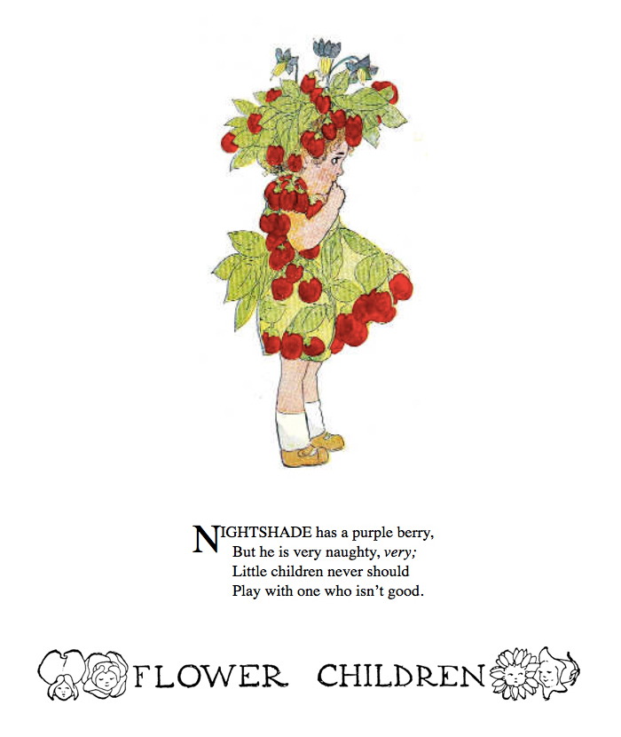Nightshade Wild Flower Children by Elizabeth Gordon with illustration by  M. T. (Penny) Ross.
