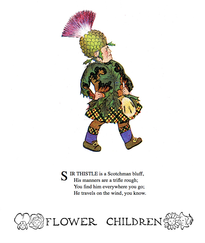 Thistle Flower Children by Elizabeth Gordon with illustration by  M. T. (Penny) Ross.