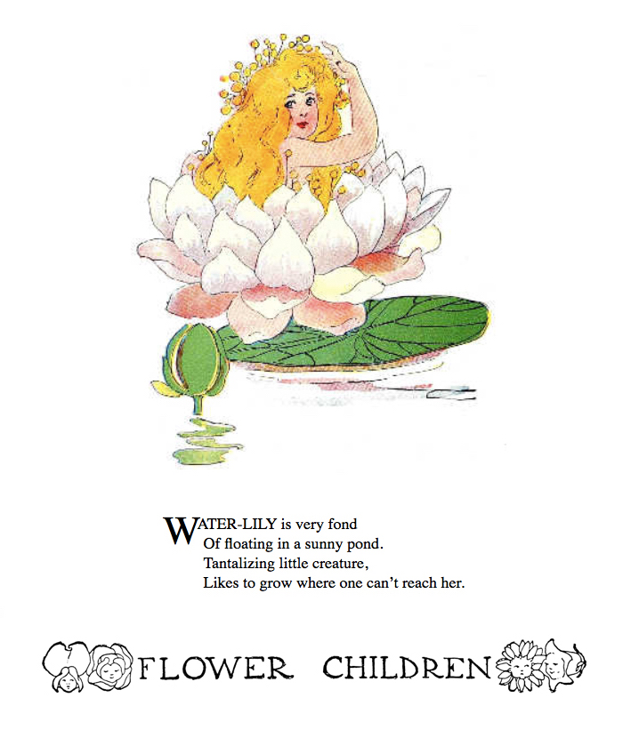Water Lily Flower Children by Elizabeth Gordon with illustration by  M. T. (Penny) Ross.