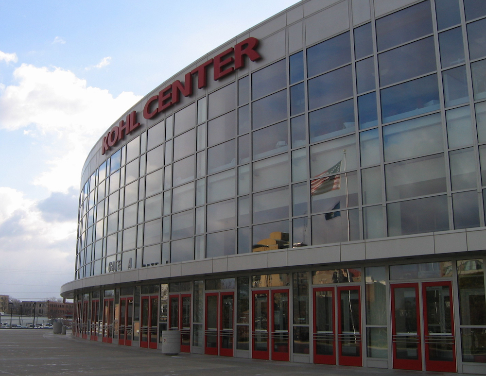 University of Wisconsin Kohl Center where the Badgers play hockey and basketball.