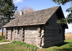 Little House replica at the Little House Wayside in Pepin on the spot where Laura Ingalls Wilder was born.