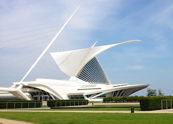 Milwaukee Art Museum designed by the Spanish architect Santiago Calatrava.