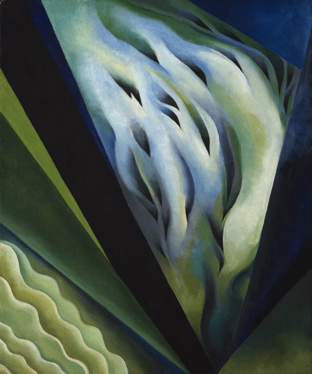 Blue Green Music by Georgia O'Keeffe, 1921.
