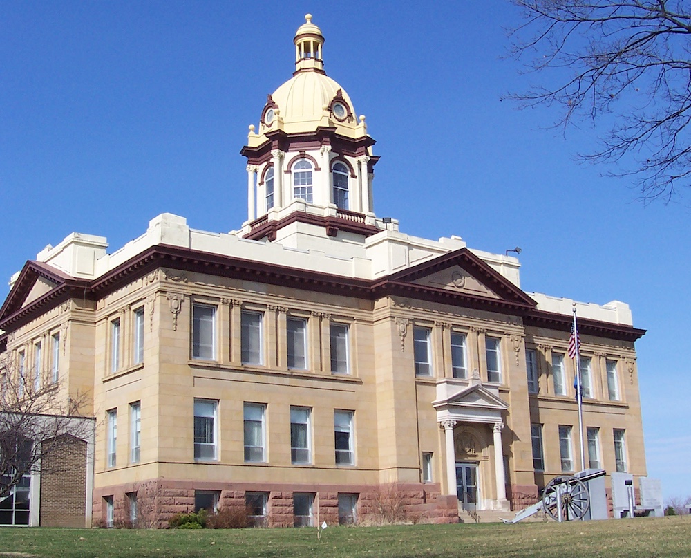 The PierceCounty Courthouse in Ellsworth, Wisconsin.