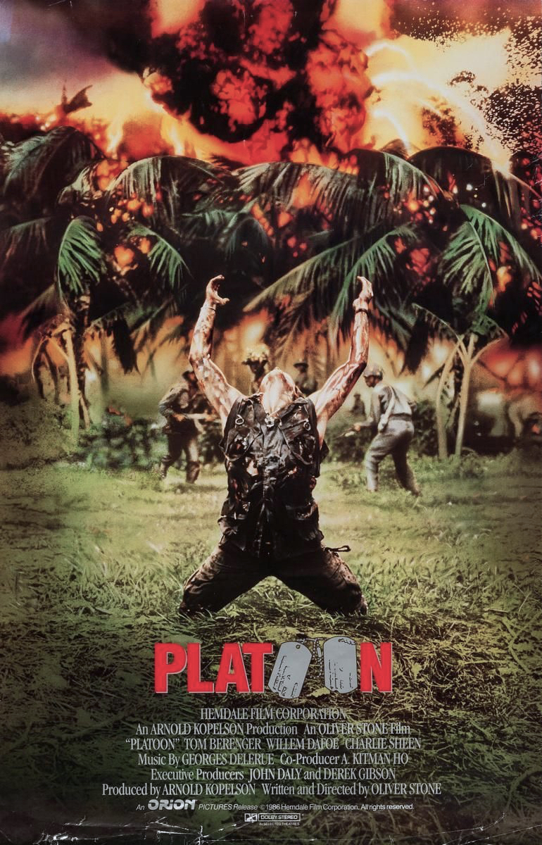 Platoon movie poster.
