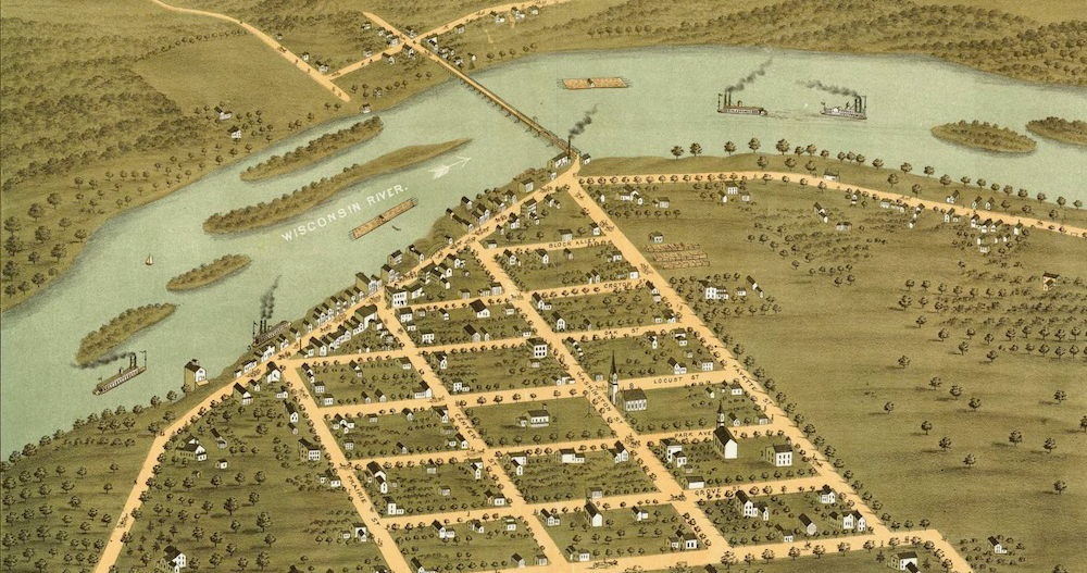 Prairie du Sac, Wisconsin circa 1870.