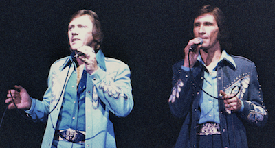 The Righteous Brothers with Bobby Hatfield (left) and Bill Medley (right).