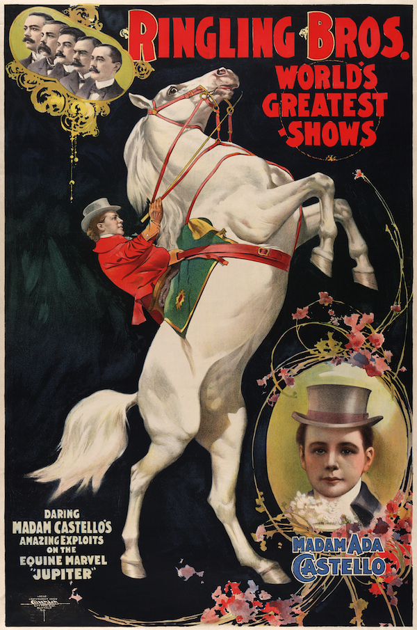 vintage circus poster.