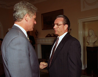  Governor Tommy Thompson with President Bill Clinton in 1993.