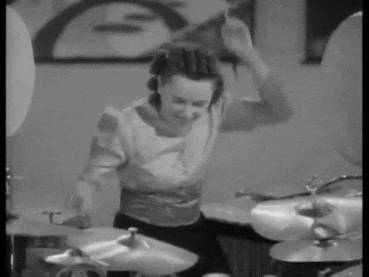 Viola Smith drumming.