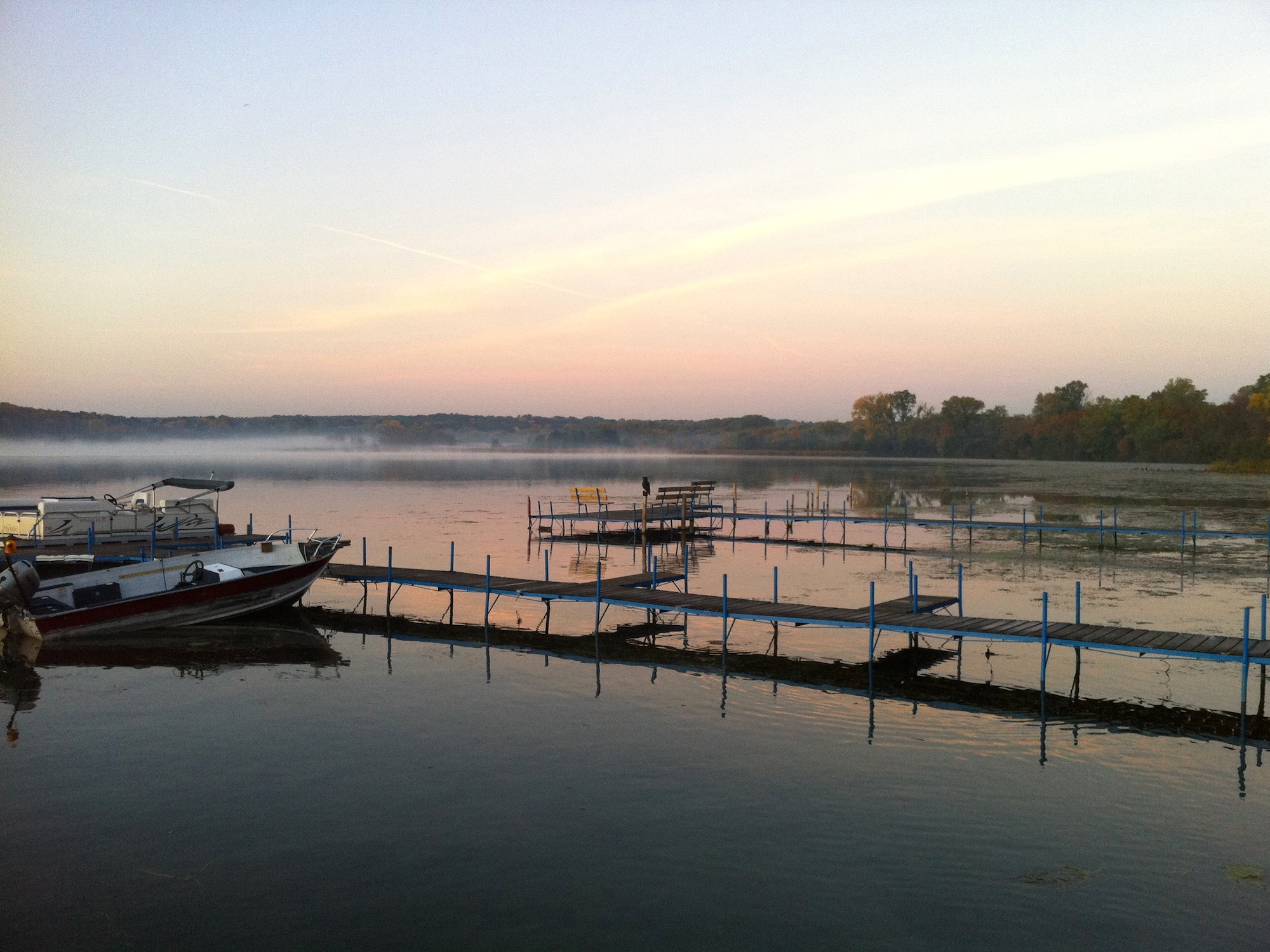 Lake Wingra on October 7, 2011 at sunrise.