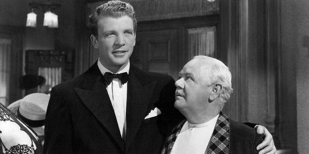 Charles Winninger with Dan Dailey from a Give My Regards to Broadway movie still.